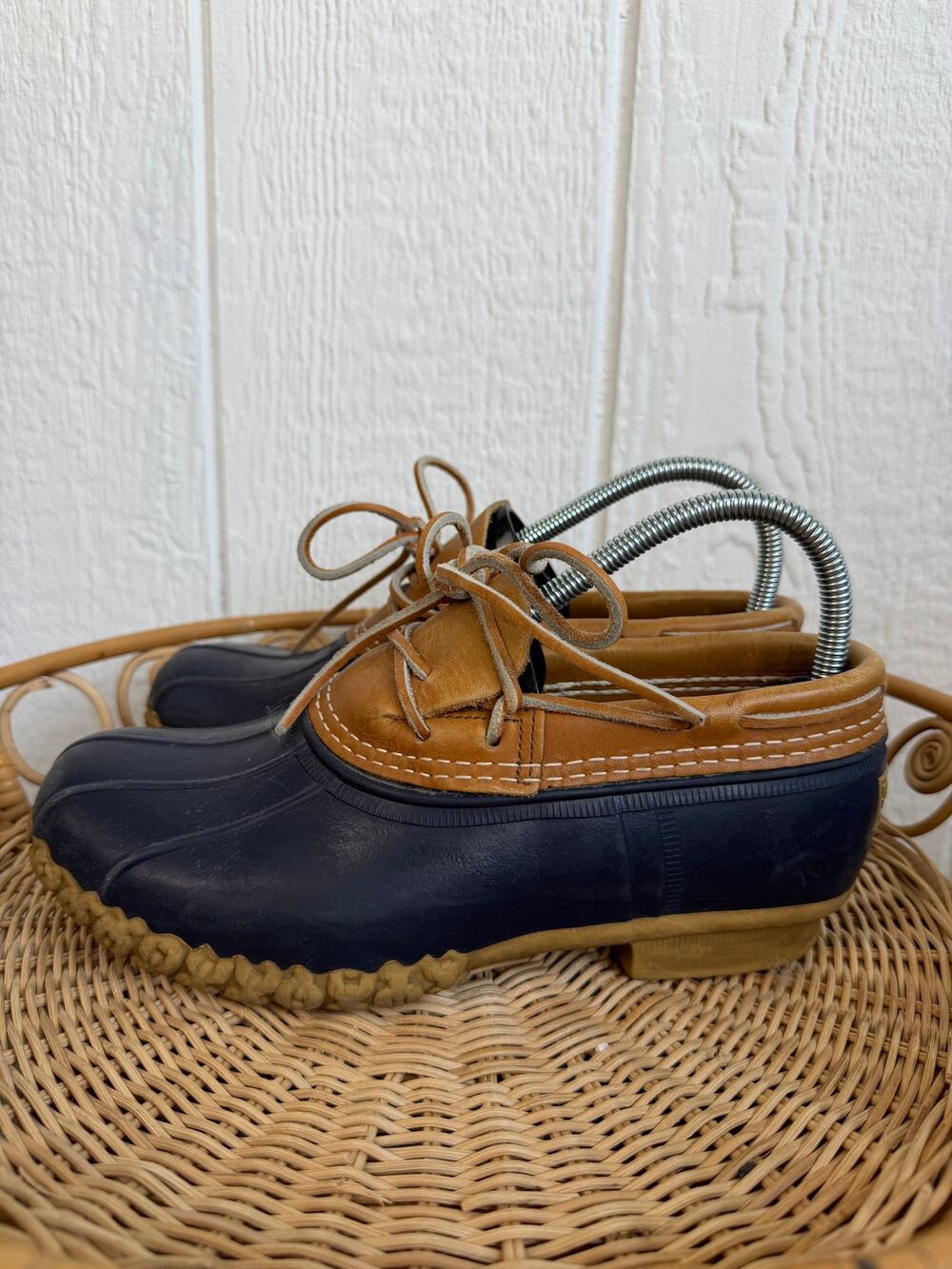 L.L.Bean Boots, Leather Rubber Mocs Bean Boots, Women's 9